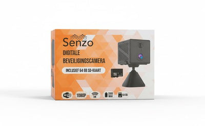 Senzo Spy Camera - Met WiFi - App - Verborgen Camera - Spycam - Beveiligingscamera - Mini Camera - Incl 64GB SD-Kaart