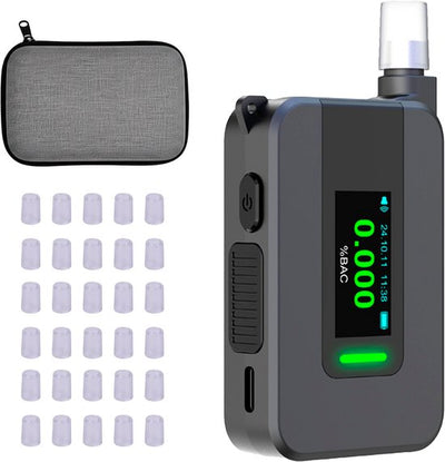 Senzo Digitale Alcoholtester - Elektrochemische Sensor - Alcoholtesters - Blaastest Alcohol - Alcoholmeter - Inc. 30 Ext