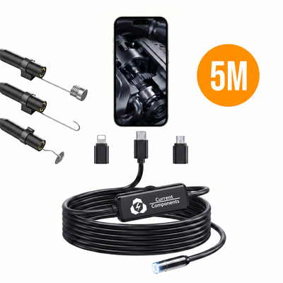 Current Endoscoop - Inspectie Camera - Rioolcamera - Inspectiecamera - 5M - 1920p HD - IP67 - Met App