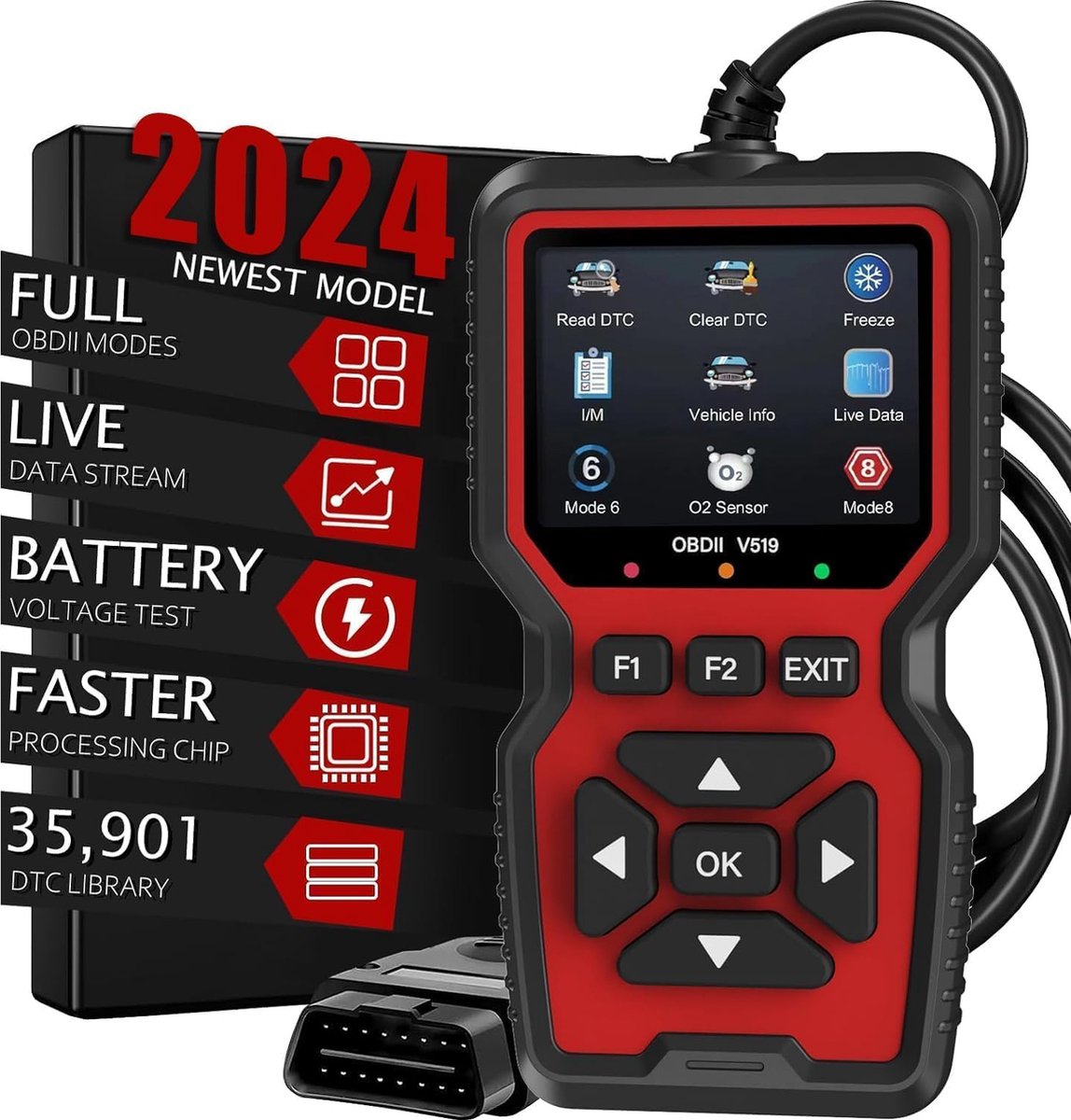 Senzo OBD2 Scanner - OBD - Auto Uitleesapparatuur - Universeel