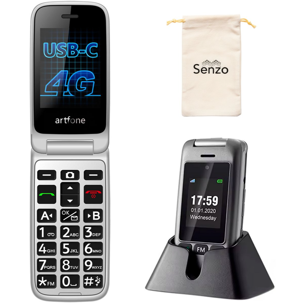 Artfone G6 - Senioren Telefoon - 4G