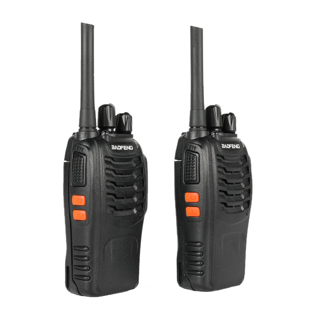 Baofeng BF-88E Portofoon - Walkie Talkie - Communicatiemiddel - Met Oortjes - 0,5W - 2,5km Bereik - 446 Mhz - Zaklamp functie