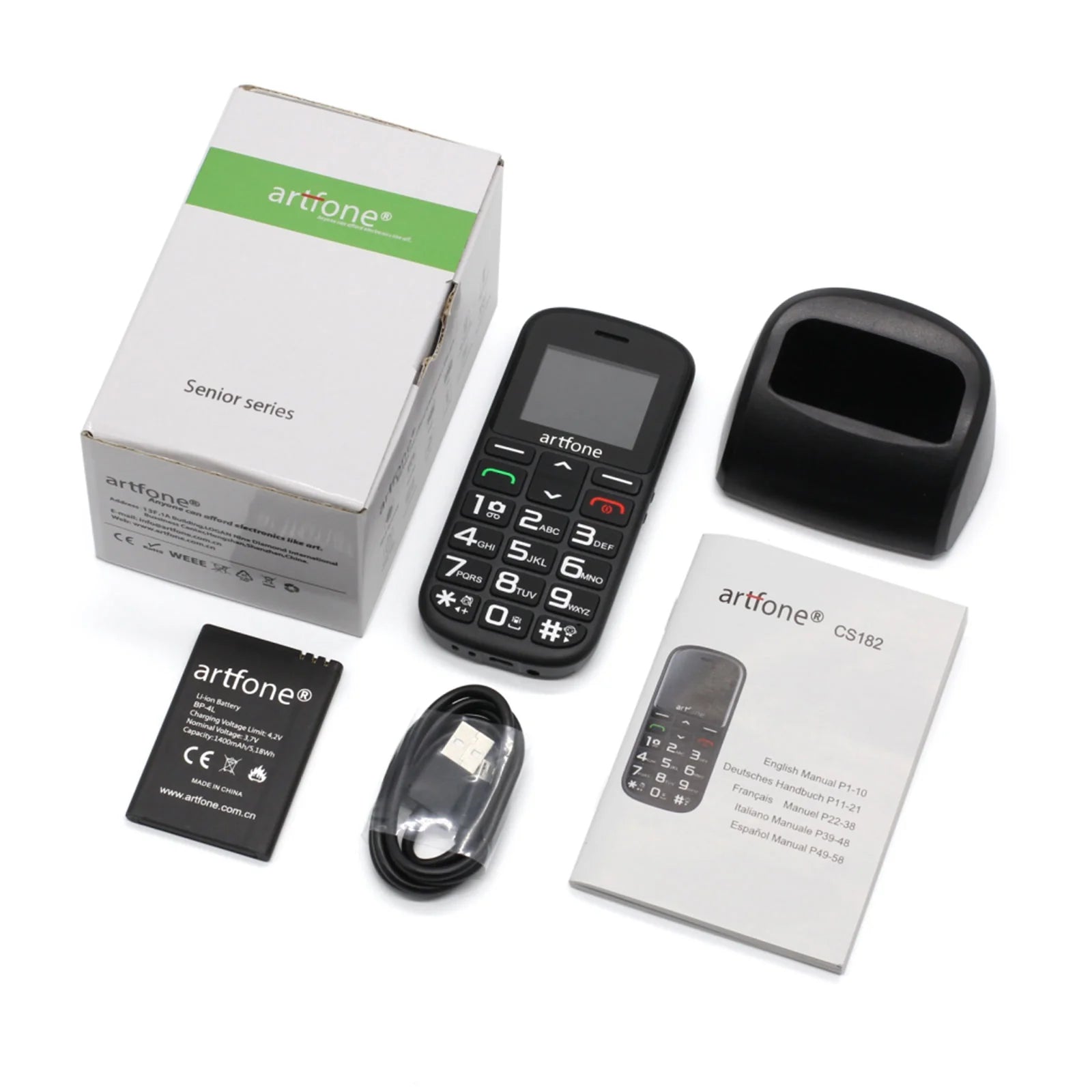 Artfone CS181 2G Seniorentelefoon Current Components Artfone CS181 2G Seniorentelefoon Current Components
