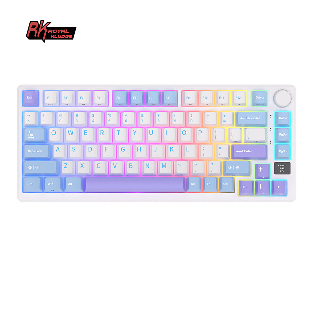Royal Kludge RKM75 Tri Mode - Mechanisch Gaming Toetsenbord - Foam Touch - Inclusief Stofkap