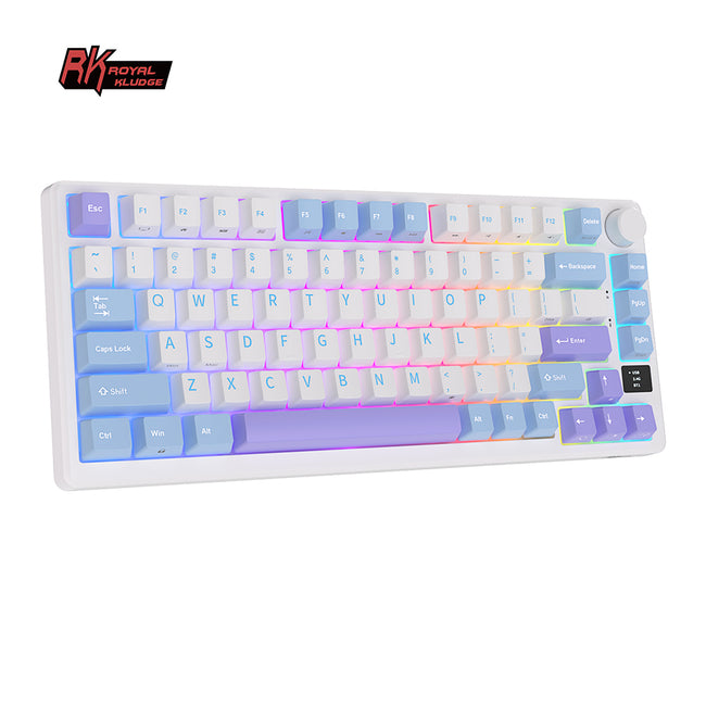 Royal Kludge RKM75 Tri Mode - Mechanisch Gaming Toetsenbord - Foam Touch - Inclusief Stofkap