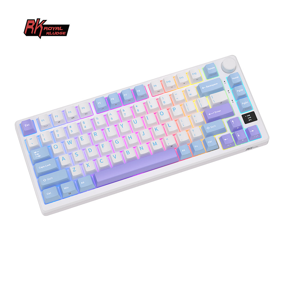 Royal Kludge RKM75 Tri Mode - Mechanisch Gaming Toetsenbord - Foam Touch - Inclusief Stofkap