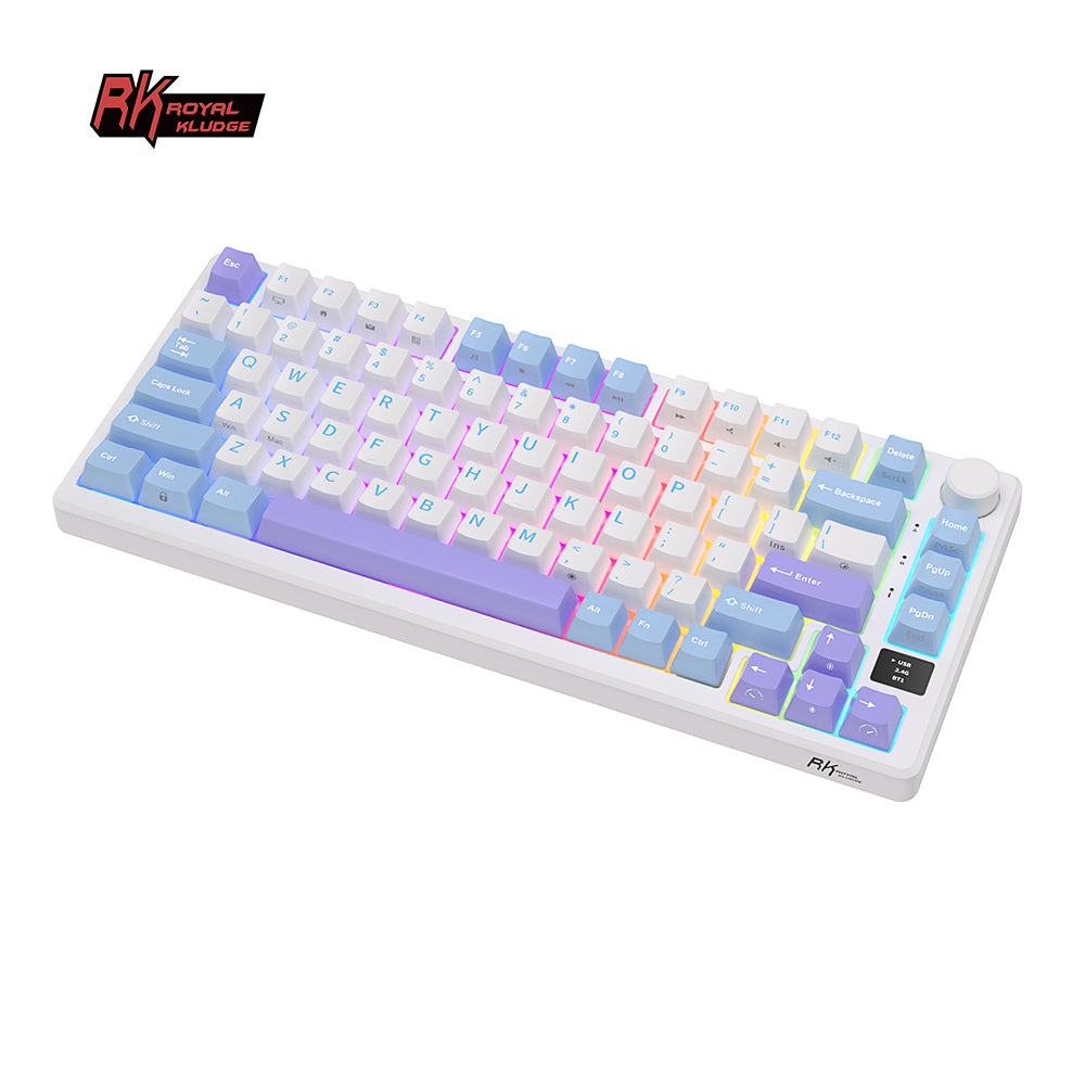 Royal Kludge RKM75 Tri Mode - Mechanisch Gaming Toetsenbord - Foam Touch - Inclusief Stofkap
