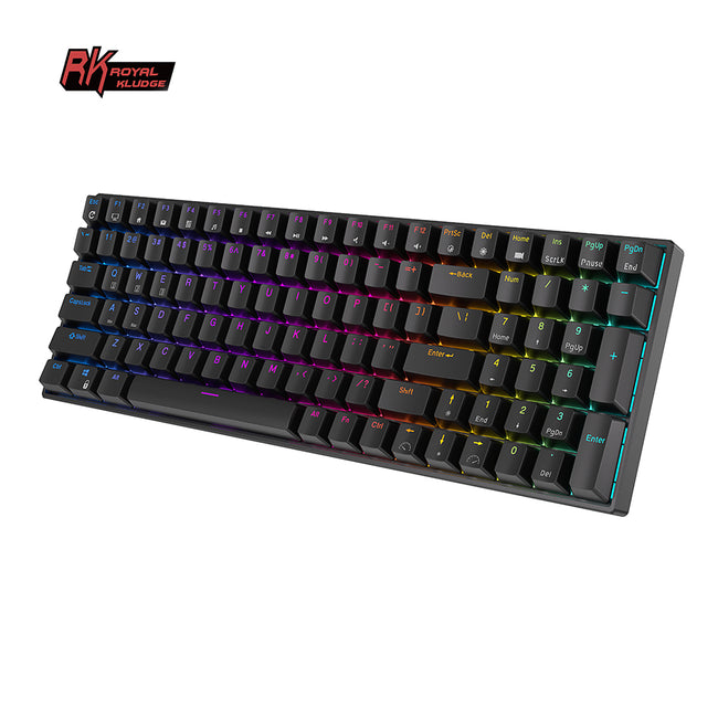 Royal Kludge RK100 Tri Mode - Mechanisch RGB Gaming Toetsenbord - Bedraad en Draadloos - Met Numberpad