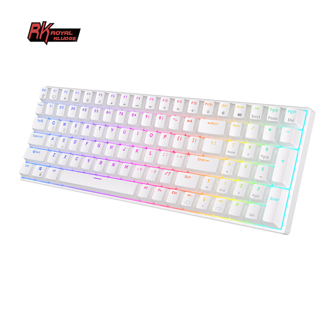Royal Kludge RK100 Tri Mode - Mechanisch RGB Gaming Toetsenbord - Bedraad en Draadloos - Met Numberpad