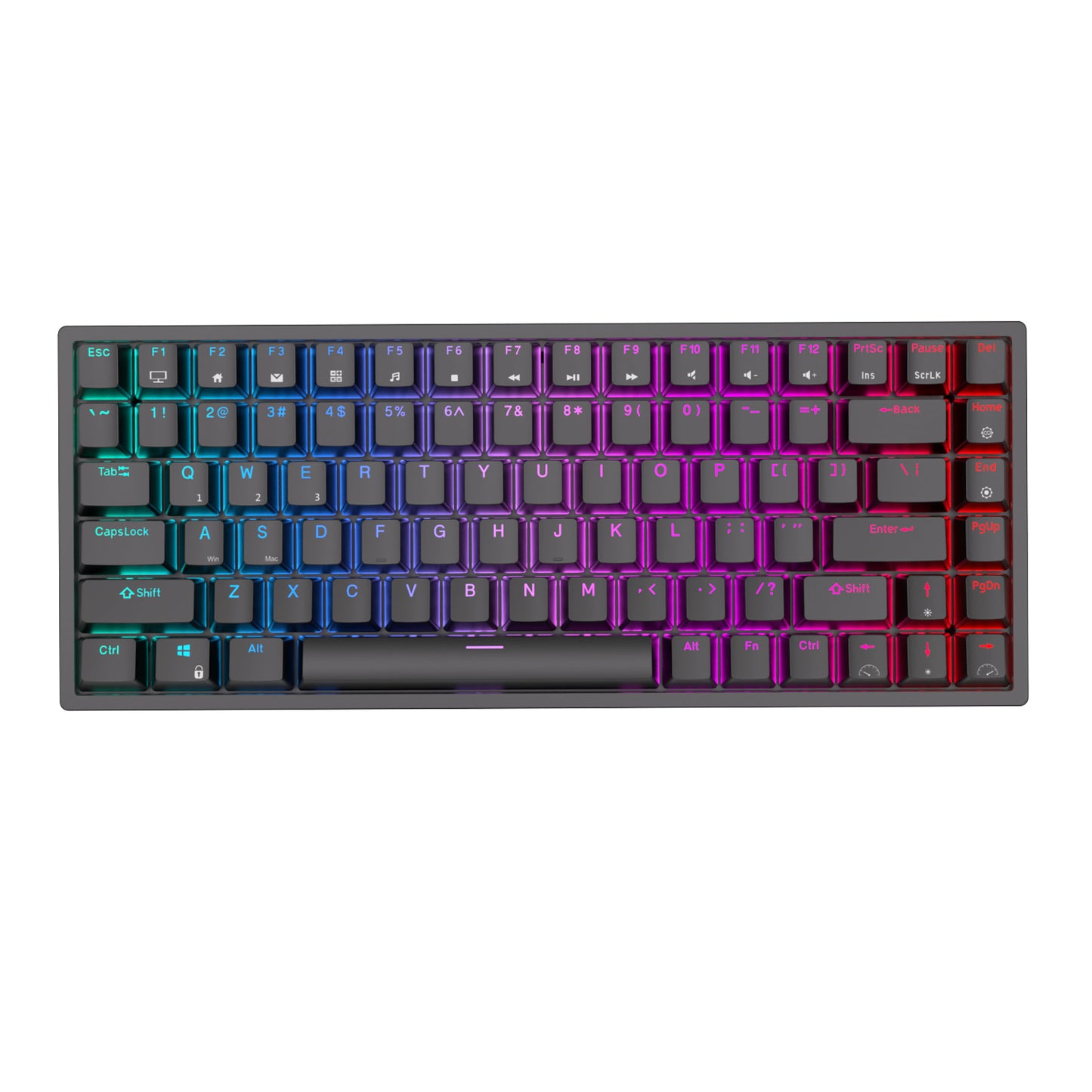 Royal Kludge RK84 Tri Mode - Mechanisch Gaming Toetsenbord - 84% Keyboard - Verwijderbaar Frame