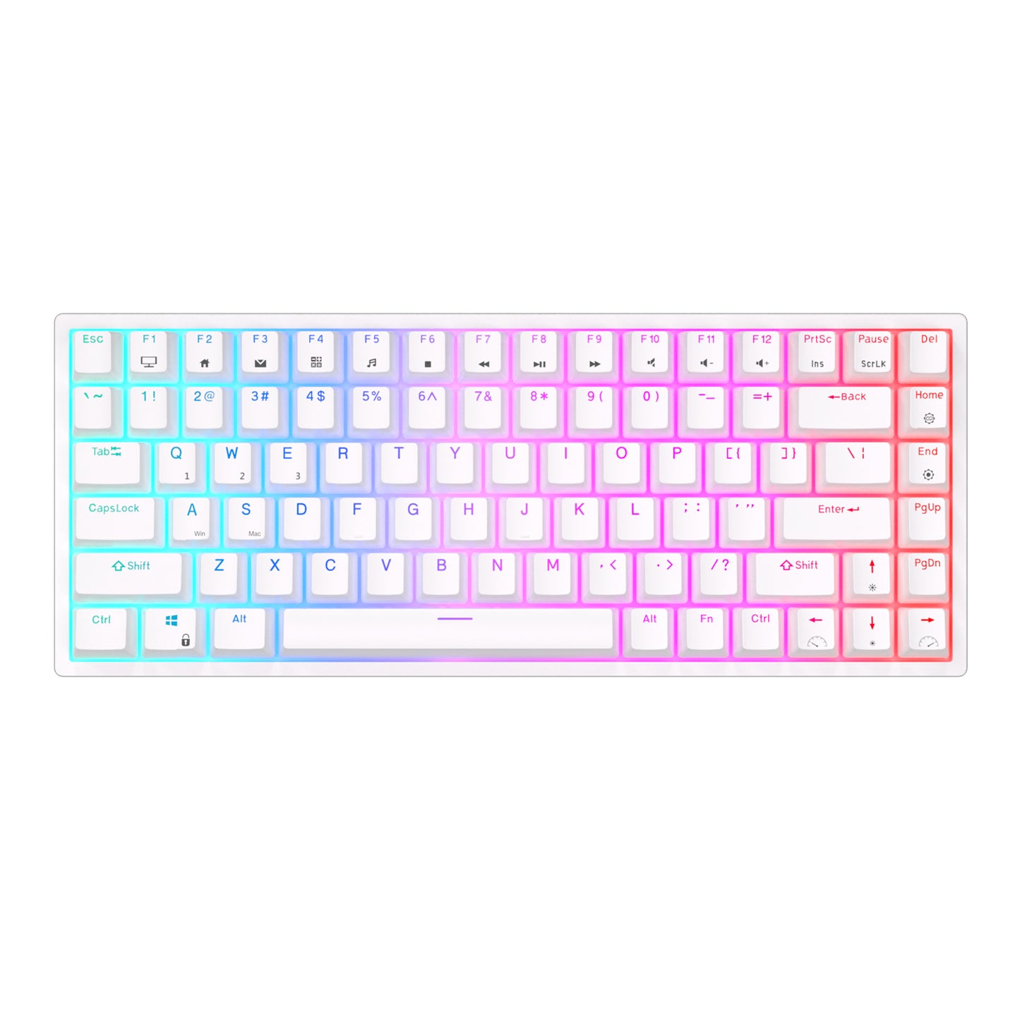 Royal Kludge RK84 Tri Mode - Mechanisch Gaming Toetsenbord - 84% Keyboard - Verwijderbaar Frame