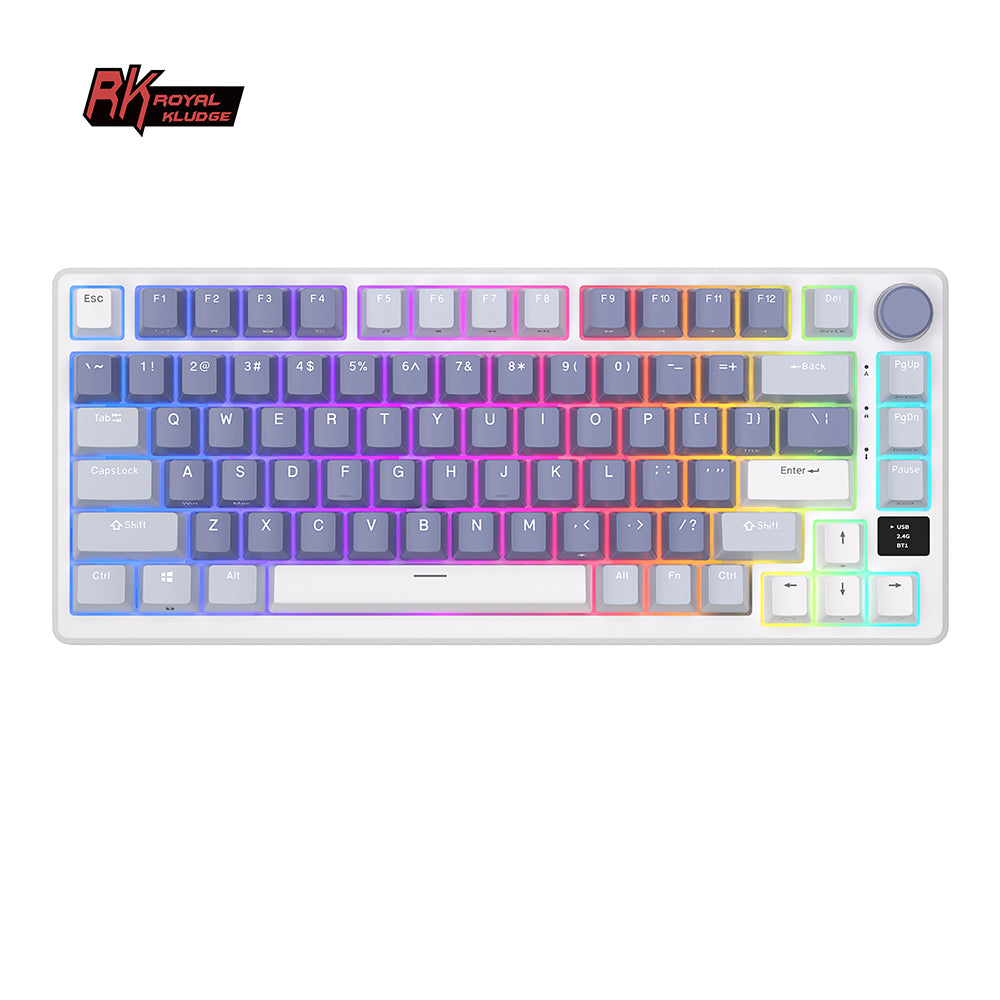 Royal Kludge RKM75 Tri Mode - Mechanisch Gaming Toetsenbord - Foam Touch - Inclusief Stofkap