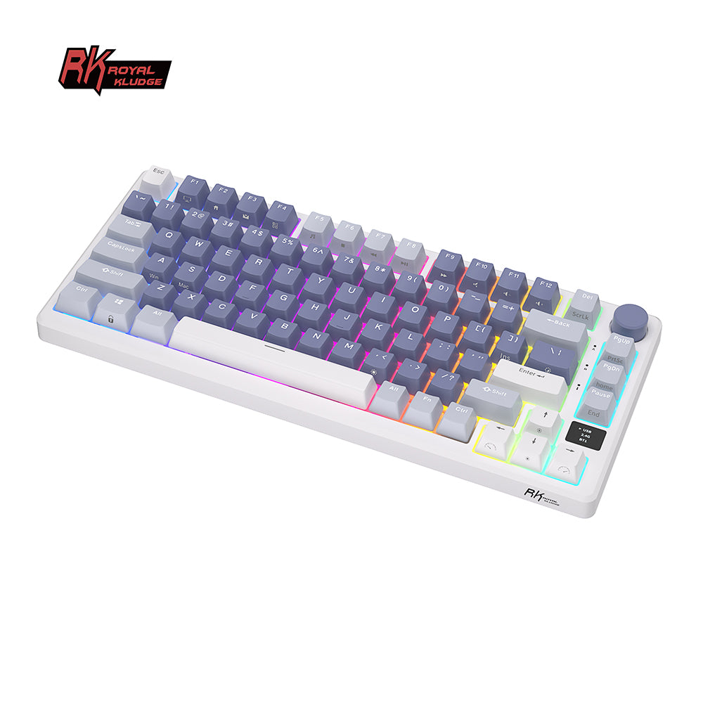 Royal Kludge RKM75 Tri Mode - Mechanisch Gaming Toetsenbord - Foam Touch - Inclusief Stofkap