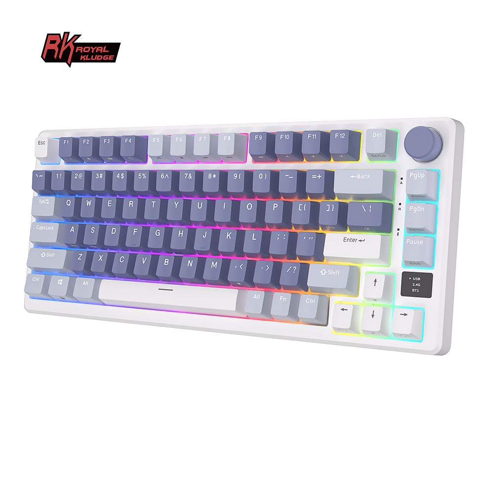 Royal Kludge RKM75 Tri Mode - Mechanisch Gaming Toetsenbord - Foam Touch - Inclusief Stofkap