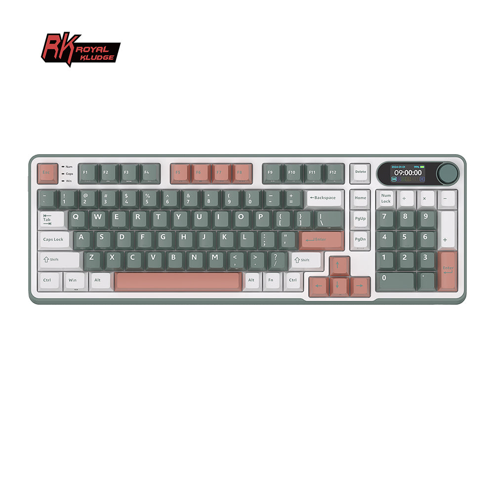 Royal Kludge RKS98 - Mechanisch Gaming Toetsenbord - Met Display - Inclusief Stofkap