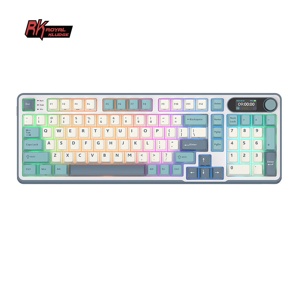 Royal Kludge RKS98 - Mechanisch Gaming Toetsenbord - Met Display - Inclusief Stofkap
