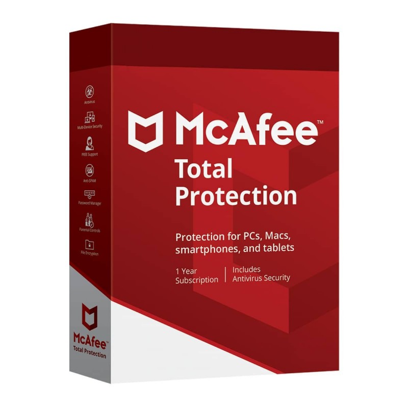 McAfee Total Protection - 1 Jaar - Nederlands - Windows / Mac