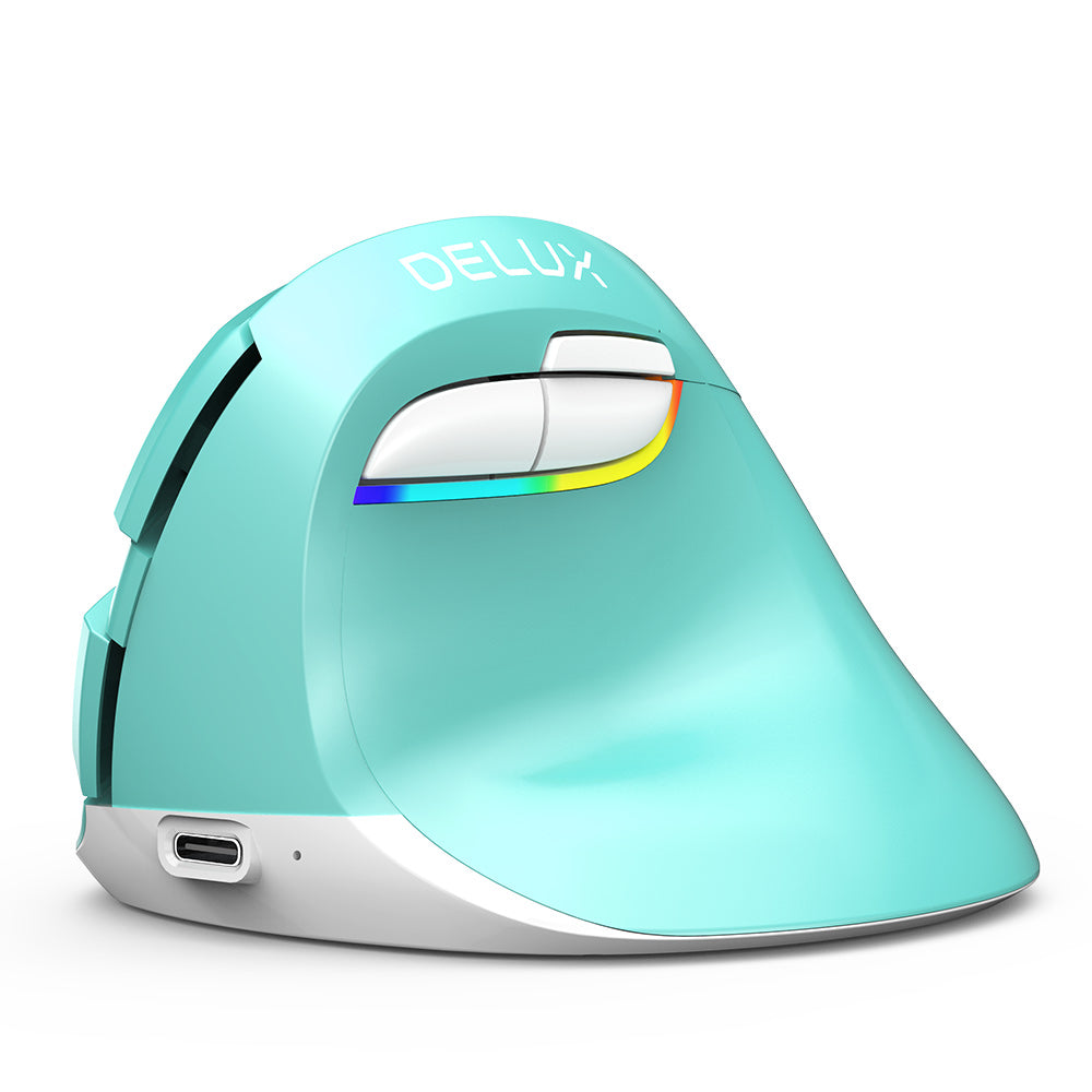 Delux M618M - Ergonomische Silent Muis - Draadloos (2,4Ghz & BT) - Draadloos