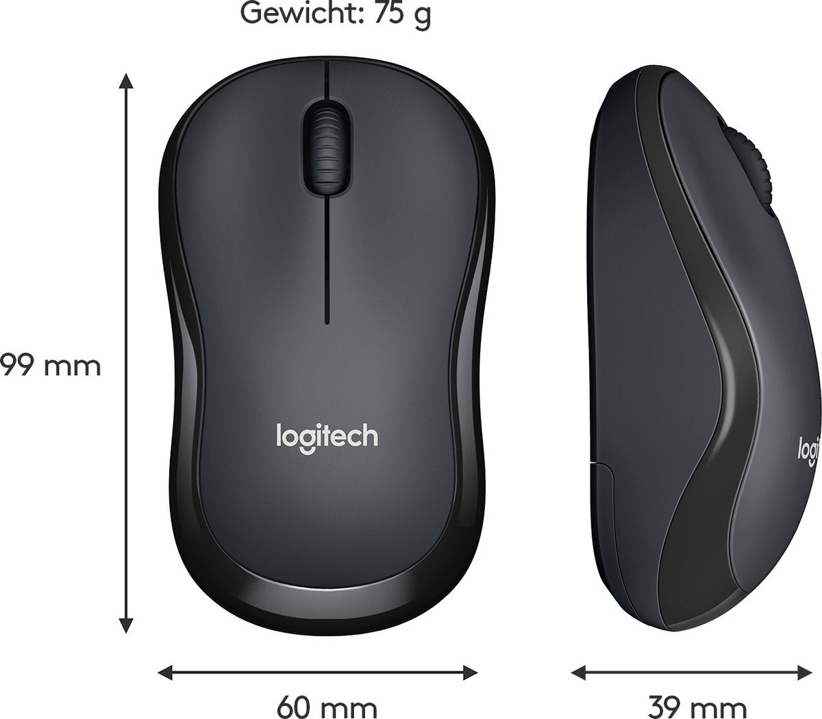 Logitech M220 Silent - Draadloze Muis