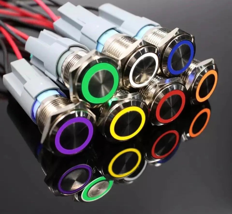Button Size Led 16mm LED button – Current Components