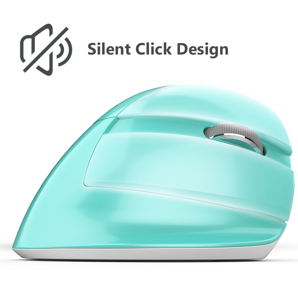 Delux M618M - Ergonomische Silent Muis - Draadloos (2,4Ghz & BT) - Draadloos