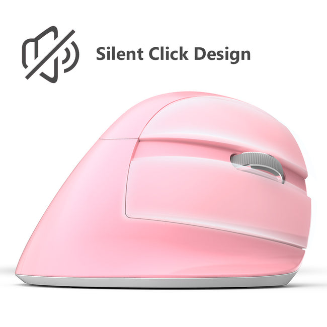 Delux M618M - Ergonomische Silent Muis - Draadloos (2,4Ghz & BT) - Draadloos