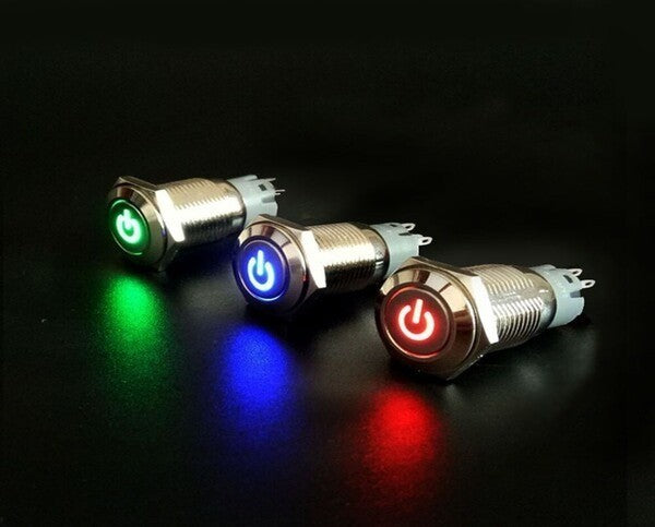 Single Led Light Button 16mm LED button – Current Components