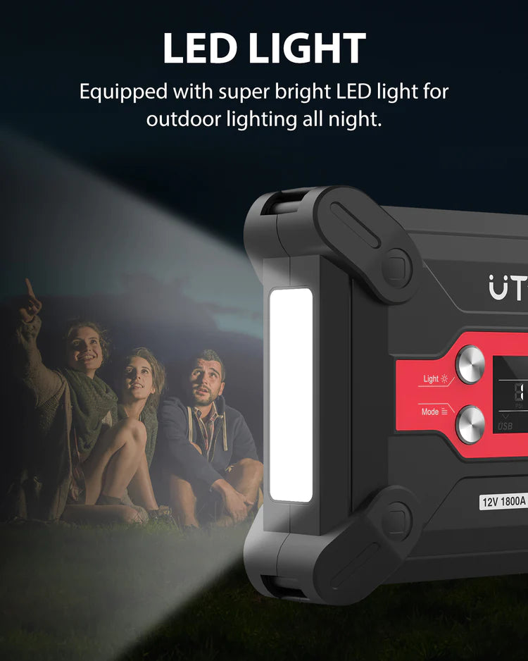Utrai Jstar 6 - Jumpstarter met Compressor - 24.000mAh - 1800 A