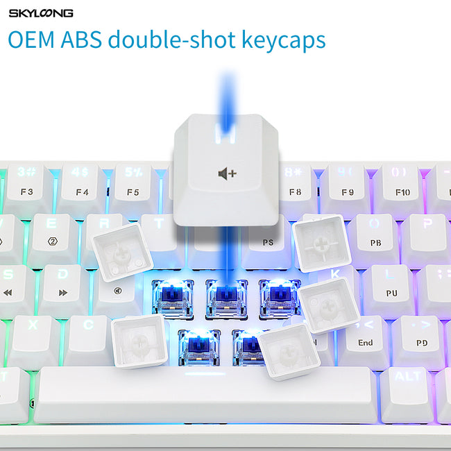 Skylong GK61 - Mechanisch RGB Gaming Toetsenbord - 60% Lay-out