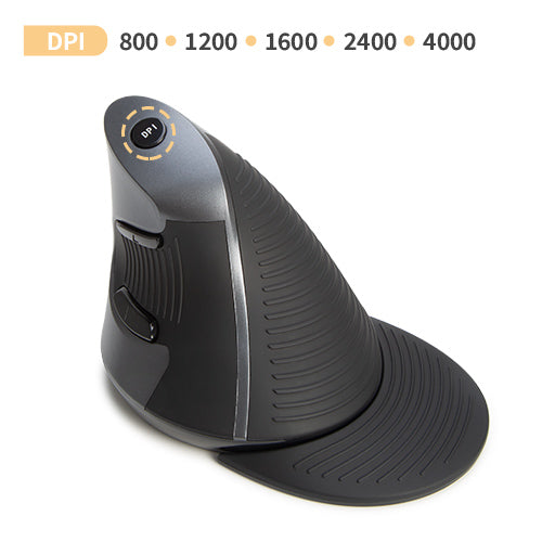 Delux M618G DB - Ergonomische Muis - Draadloos (2,4Ghz & BT) - 4000 DPI
