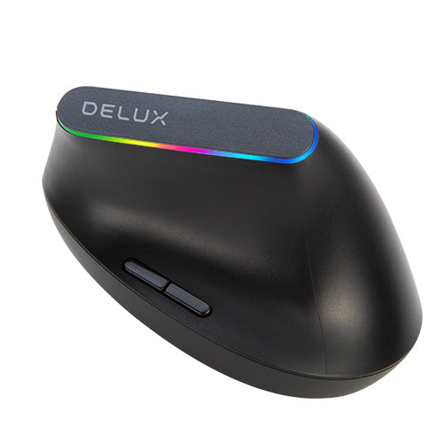Delux M618DB - Ergonomische Muis - 4000 DPI - Batterijen
