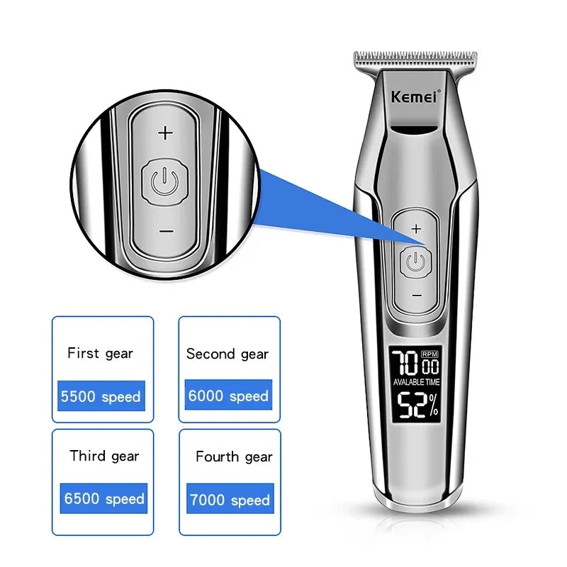 Kemei 5027 Serie - Tondeuse voor Baard en Hoofdhaar