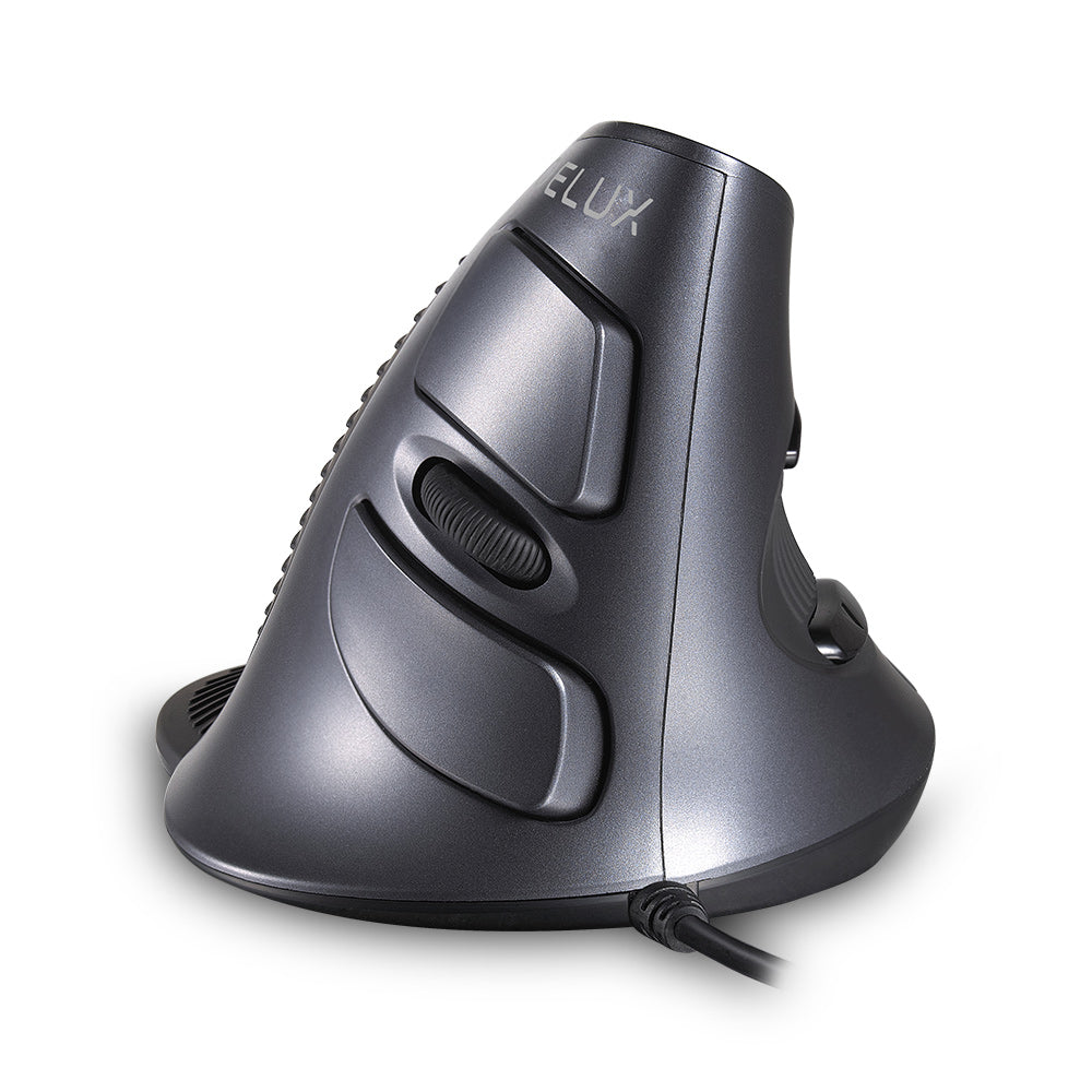 Delux M618BU - Ergonomische Muis - Bedraad - Anti RS - Verwijderbare Polssteun