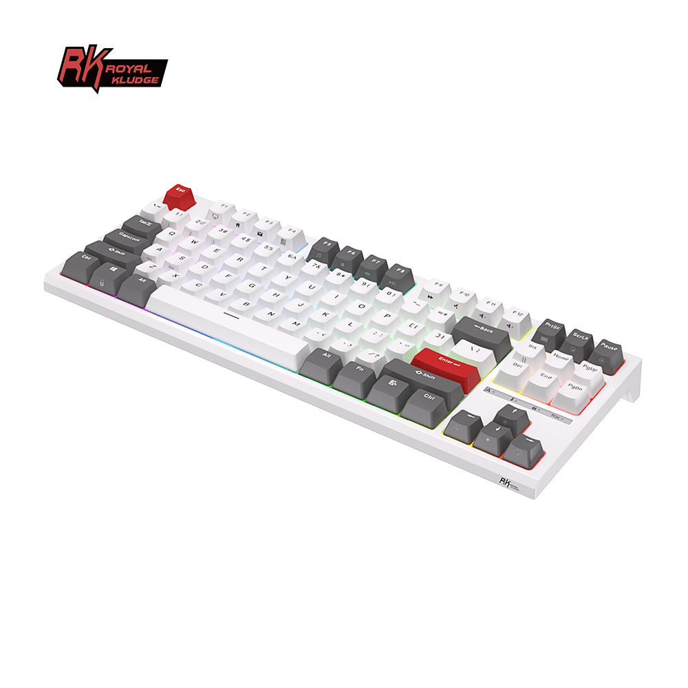 Royal Kludge RKR87 - Bedraad Mechanisch Toetsenbord - Aanpasbare RGB - Foam Touch