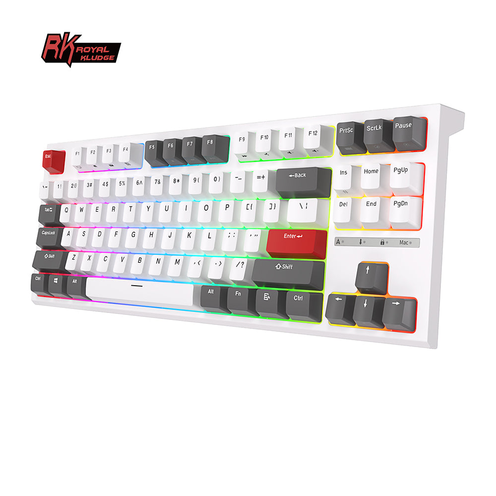 Royal Kludge RKR87 - Bedraad Mechanisch Toetsenbord - Aanpasbare RGB - Foam Touch