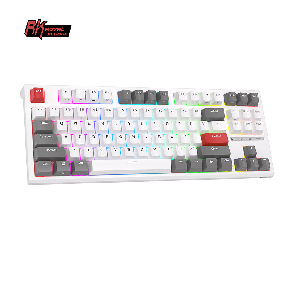 Royal Kludge RKR87 - Bedraad Mechanisch Toetsenbord - Aanpasbare RGB - Foam Touch