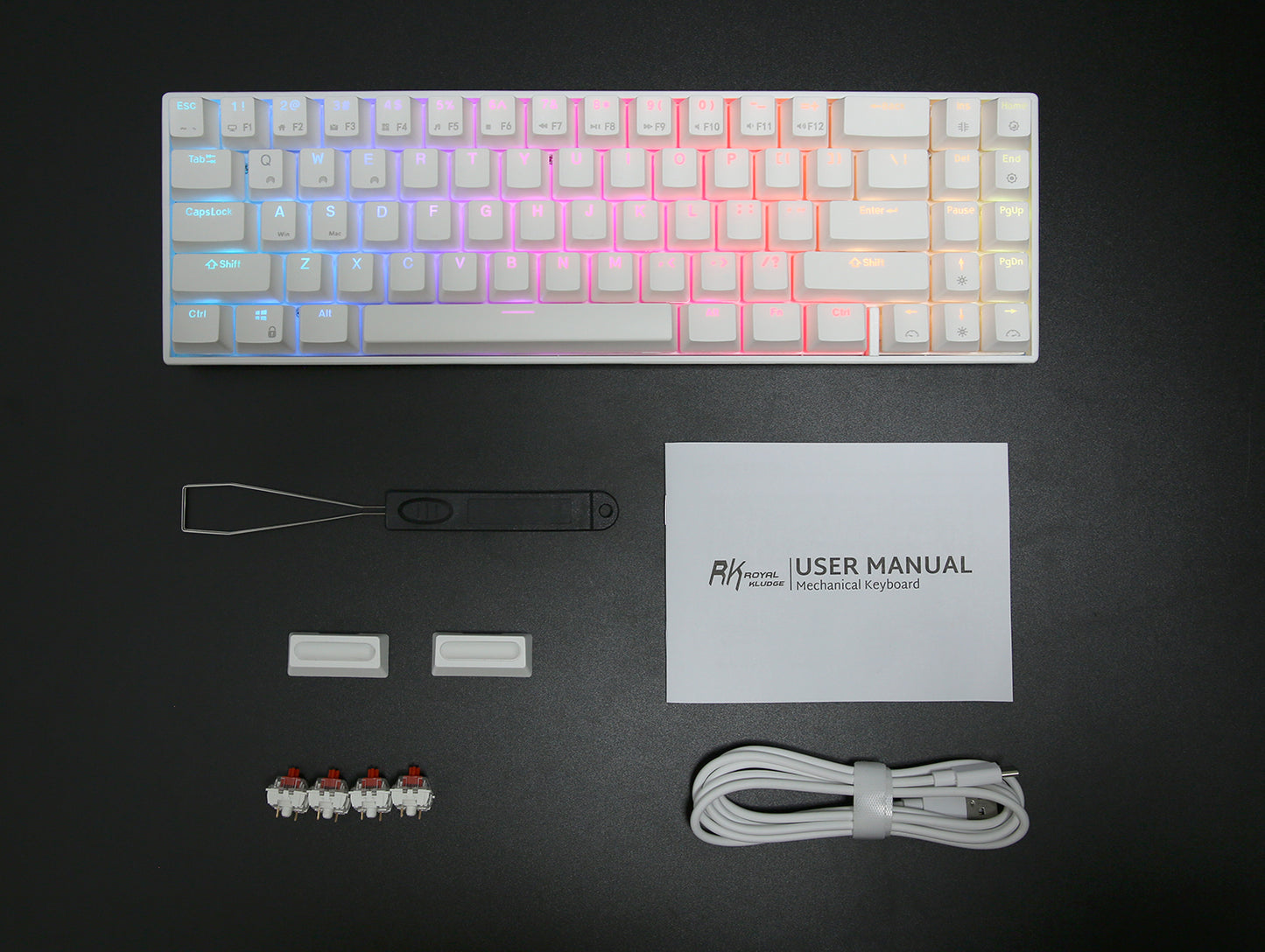 Royal Kludge RK71 - Mechanisch RGB Gaming Toetsenbord - 70% Lay-out