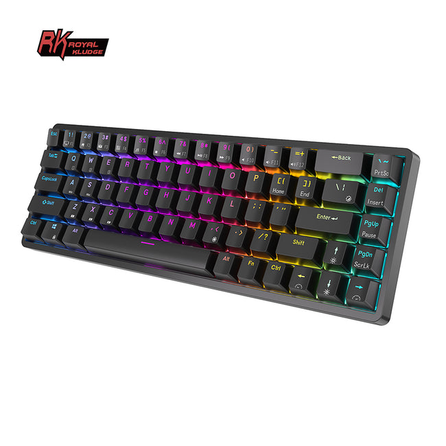 Royal Kludge RKG68 - Draadloos Mechanisch Toetsenbord - RGB - 65% Lay-out - 2,4GHz