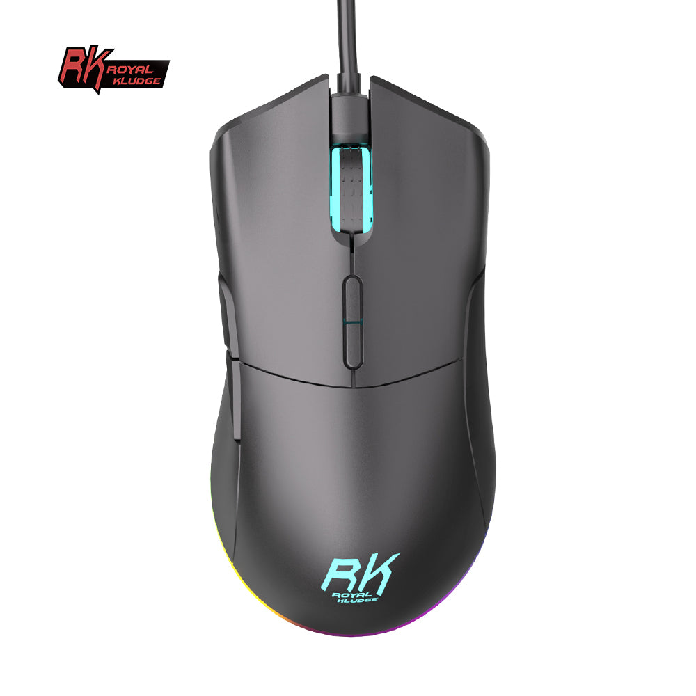 Royal Kludge RK168 Gaming Muis - Bedrade RGB Muis - 6200 DPI - Programmeerbare Knoppen - Optisch