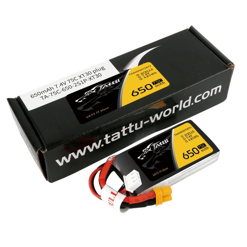 Gens Ace Tattu LiPo 75C 7,4V 650mAh XT30