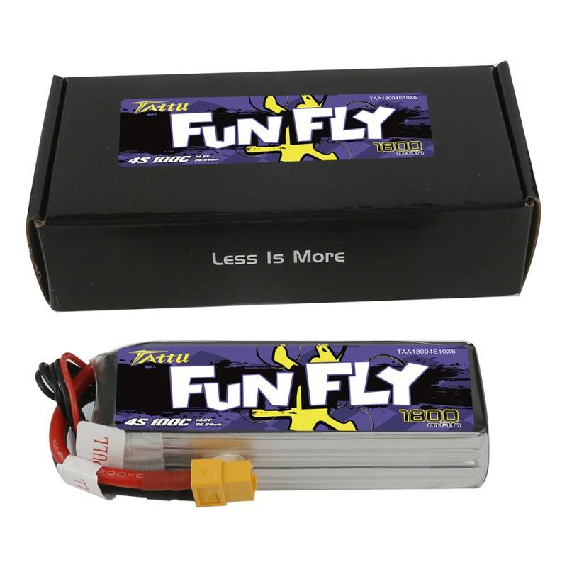 Gens Ace Tattu Funfly LiPo 100C 14,8V 1800mAh Softcase XT60