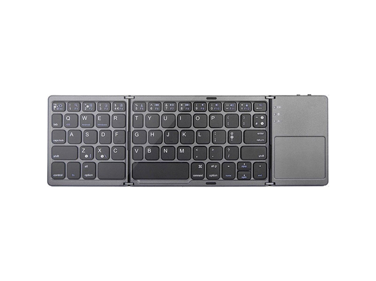 Sikai QWERTY Mini Keyboard With Hidden Stand, Bluetooth For iPad/Tablet /Laptop/PC/iPhone 15, Foldable, With Storage Bag (Black Sikai QWERTY Mini Keyboard With Hidden Stand, Bluetooth For iPad/Tablet /Laptop/PC/iPhone 15, Foldable, With Storage Bag (Black